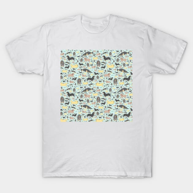 Cute Dachshunds T-Shirt by nemki